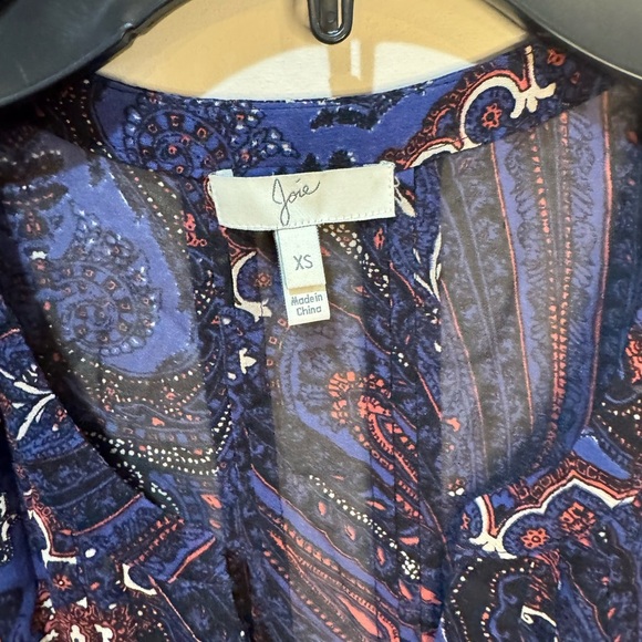 Bundle of 3 Joie Silk Blouses Size XS Peasant Blouses - Picture 5 of 16